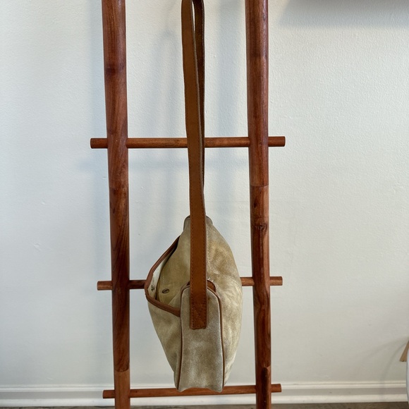 Vintage suede shoulder bag - Picture 4 of 7